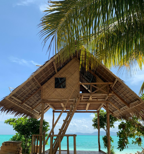 Bungalow tropical frente a la playa en Punta Cana